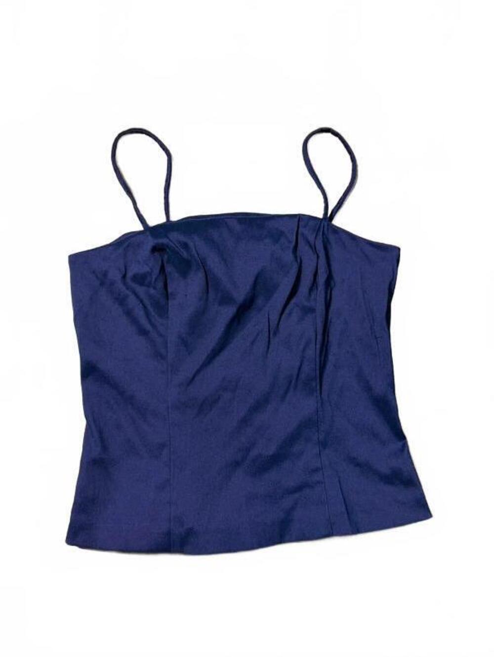 90s Vintage A. Byer Purple Square Neck Shimmer Tank Measures Sz S